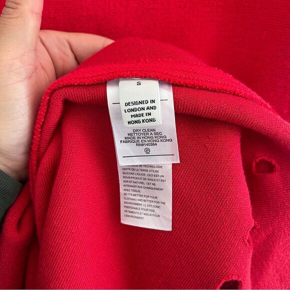 Issa London | Red Fit & Flare Circle Dress Sweater - Picture 7 of 8